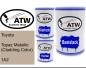 Preview: Toyota, Topaz Metallic (Cladding Color), 1A2: 500ml Lackdose + 500ml Klarlack + 250ml Härter - Set, von ATW Autoteile West.